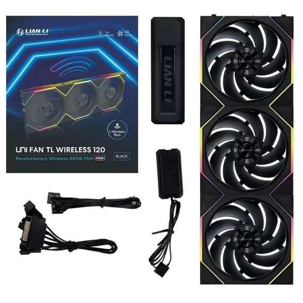 Lian Li UNI FAN TL 120 Wireless Black (3-Pack)