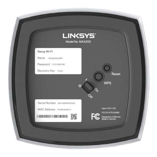 Linksys Velop AX4200 Whole Home Intelligent Mesh WiFi 6 System Tri-Band 2-pack