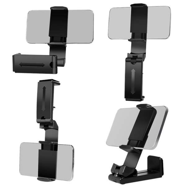 Logilink AA0169 Fold- & clampable smartphone holder Black