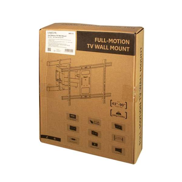 Logilink BP0115 TV Wall Mount 43"-90" Black
