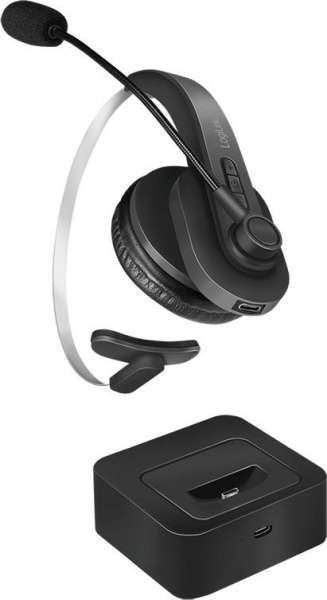 Logilink BT0059 Bluetooth Mono Headset with Charging Stand Black