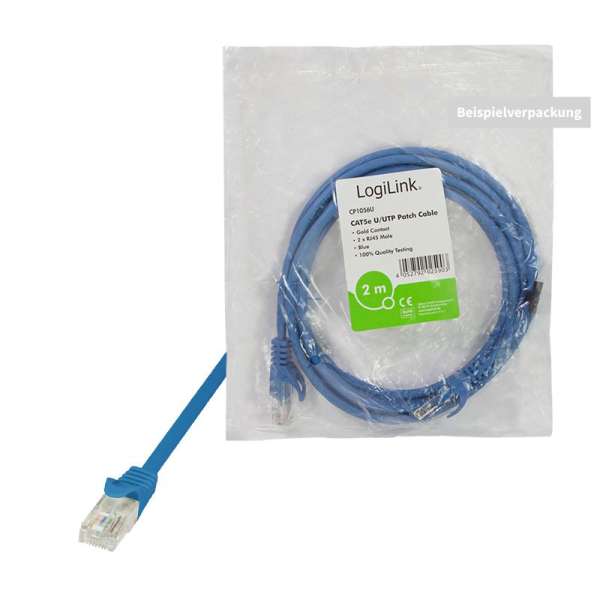 Logilink CAT5e U-UTP Patch Cable 3m Blue