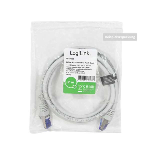 Logilink CAT6A S-FTP Patch Cable 15m Grey