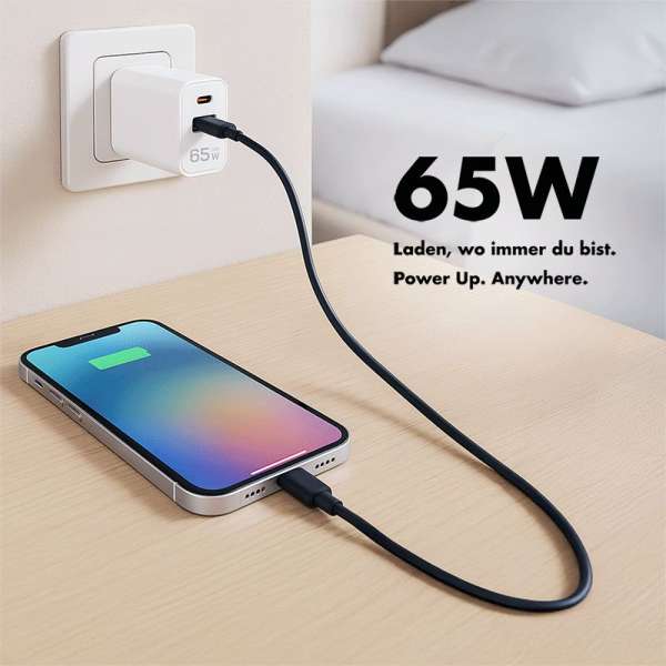Logilink Dual USB socket adapter 65W White