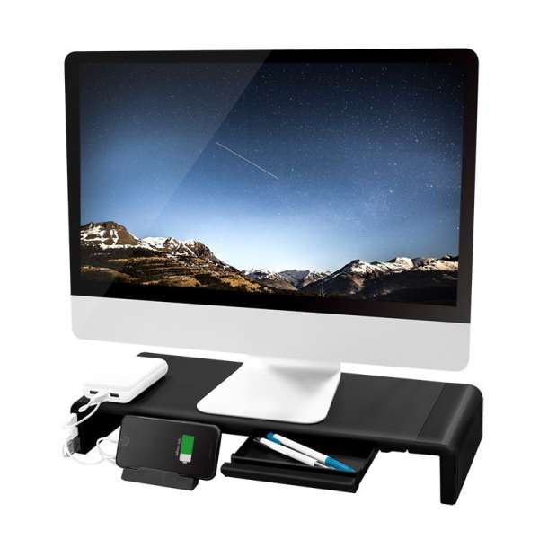Logilink Ergonomic tabletop monitor riser Black