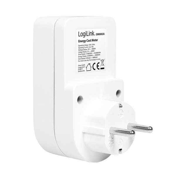 Logilink EM0002A Fogyásztásmérő White