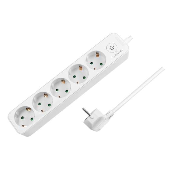 Logilink Hálózati Elosztó Kapcsolóval 5DIN 1,5m White