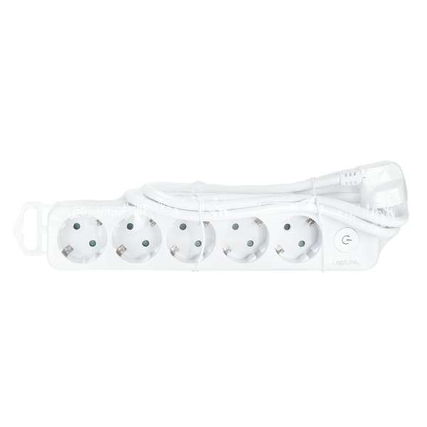 Logilink Hálózati Elosztó Kapcsolóval 5DIN 1,5m White