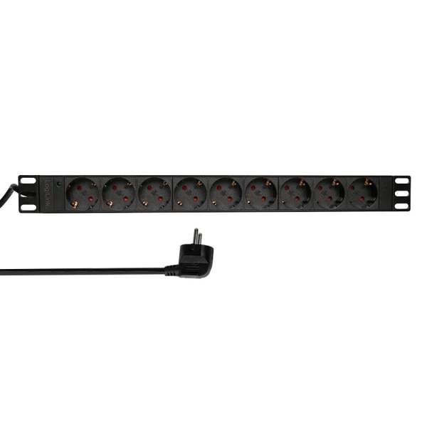 Logilink Hálózati Elosztó Kapcsolóval 9DIN 1,8m Black