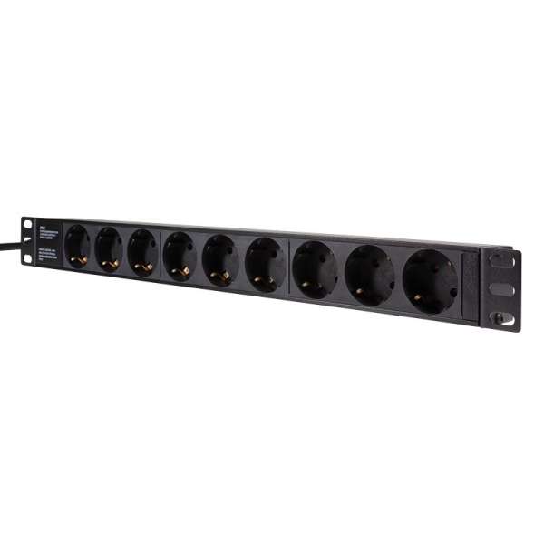Logilink Hálózati Elosztó Kapcsolóval 9DIN 1,8m Black