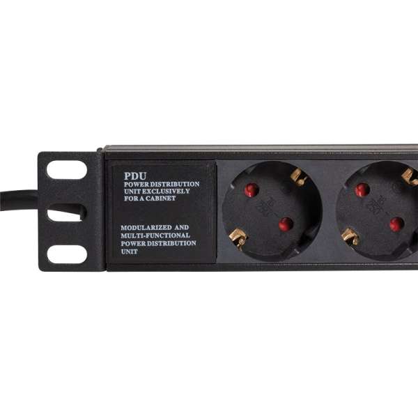 Logilink Hálózati Elosztó Kapcsolóval 9DIN 1,8m Black