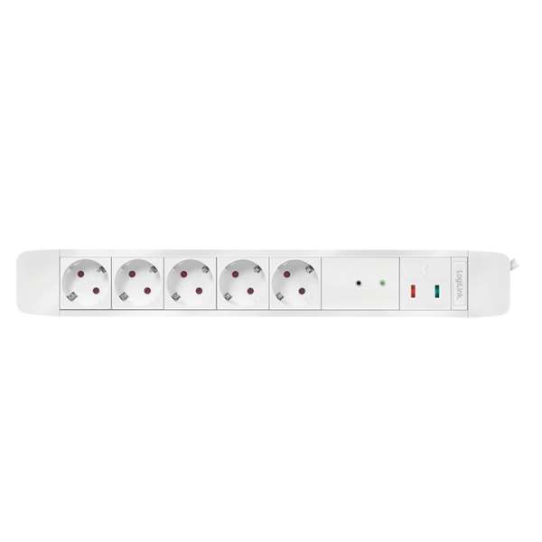Logilink Hálózati Elosztó Távirányítóval 5DIN 1,5m White