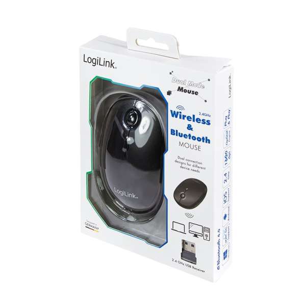 Logilink ID0204 Wireless Bluetooth Mouse Black