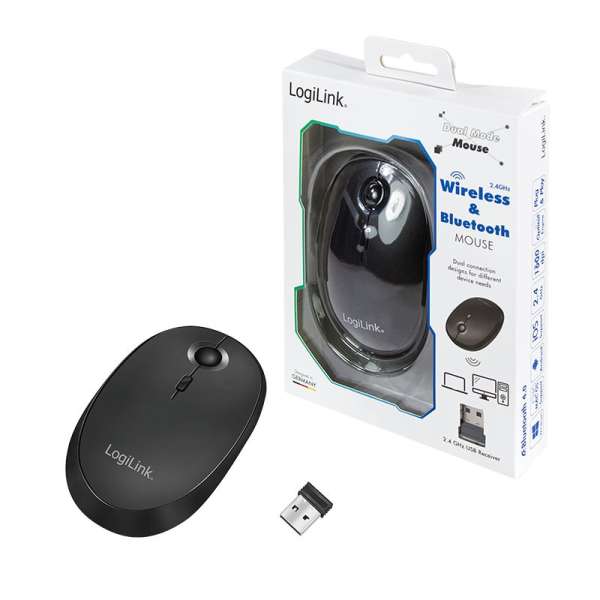 Logilink ID0204 Wireless Bluetooth Mouse Black