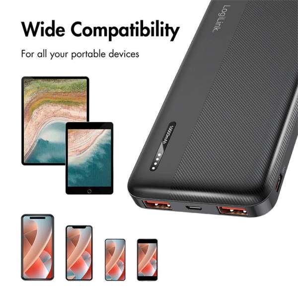 Logilink LiPo 10000mAh PowerBank Black