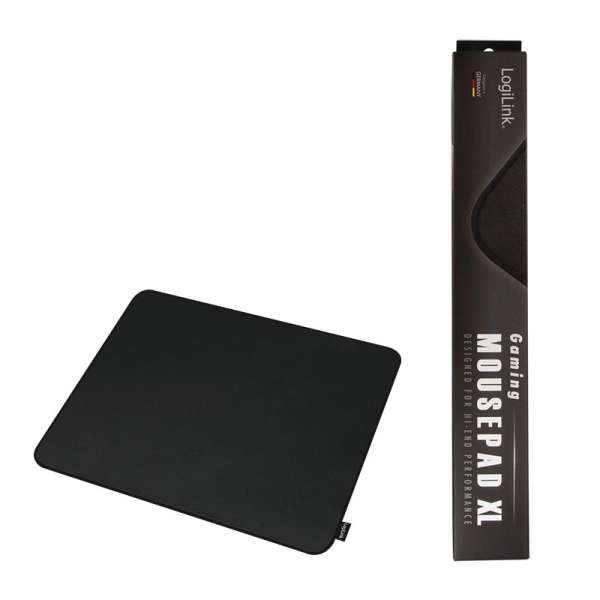 Logilink Gaming stitched edges Egérpad Black