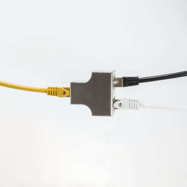 Logilink Modular T-adapter 1 x RJ45 female to 2 x RJ45 female socket