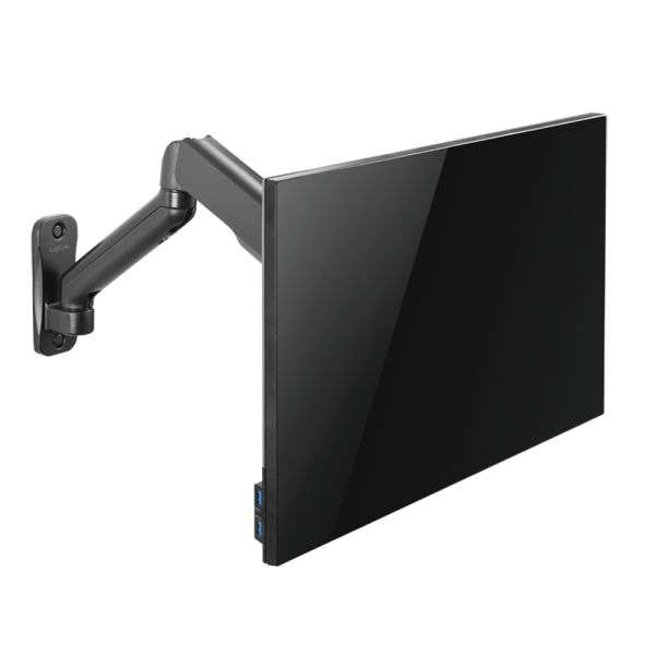 Logilink Monitor wall mount gas spring 90–540mm17"-32" Black
