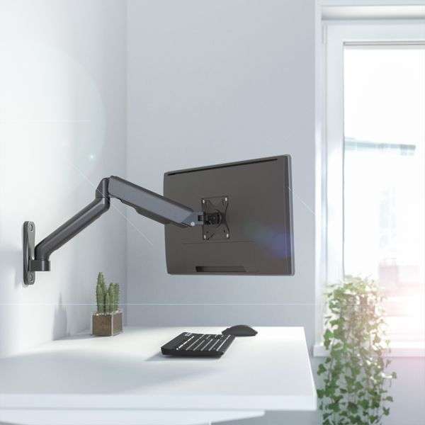 Logilink Monitor wall mount gas spring 90–540mm17"-32" Black