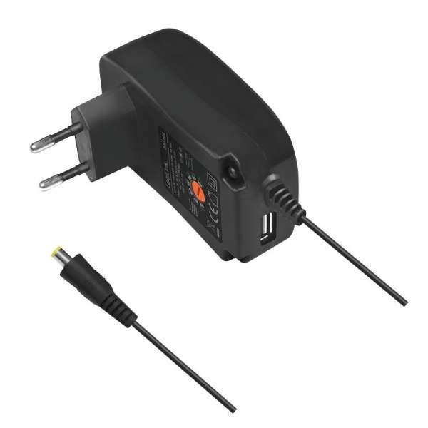 Logilink PA0198 Universal power supply 3-12V 29W Black