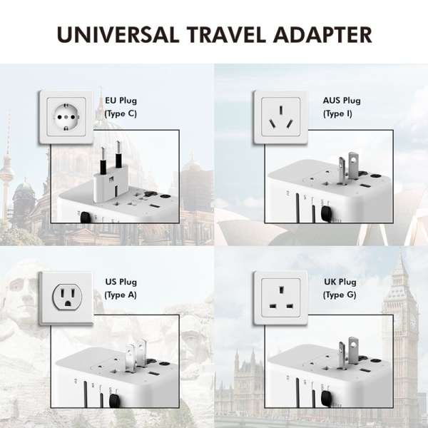 Logilink PA0357 Universal travel power supply White