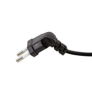 Logilink Power cord Euro male 90° to IEC C7 female 90° 0.75m Black