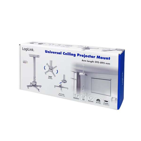 Logilink Projector Mount Arm Length: 595–895mm White