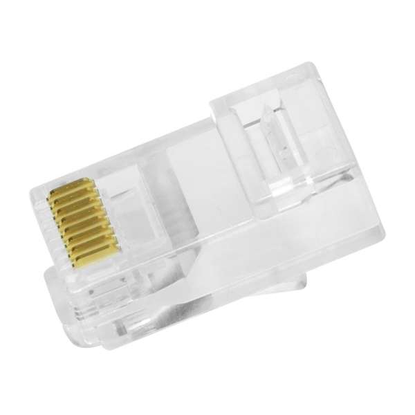 Logilink RJ45 modular plug Cat.6 unshielded pass through 50 pcs