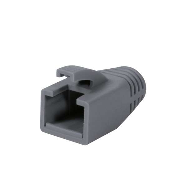 Logilink Strain Relief Boot 8mm for Cat.6 RJ45 plugs 50db Grey