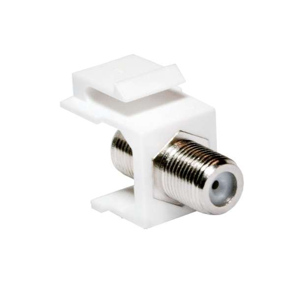 Logilink TV/SAT keystone coupler F-Type/F to F-Type/F White