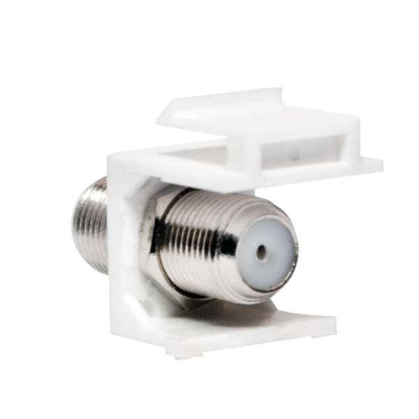 Logilink TV/SAT keystone coupler F-Type/F to F-Type/F White