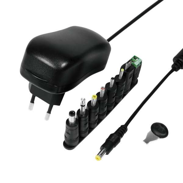 Logilink PA0167 Universal power supply 3-12V 12W Black