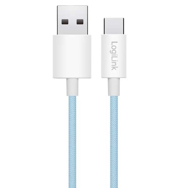 Logilink USB 2.0 C/M - A/M 60W cable 0,5m Blue