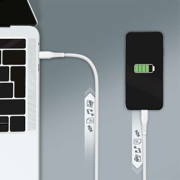 Logilink USB 2.0 C/M to C/M cable 0,5m White