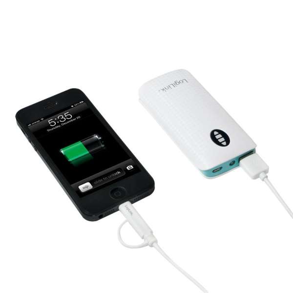 Logilink USB 2.0 cable USB-A/M to Micro-USB + Lightning/M 1m White