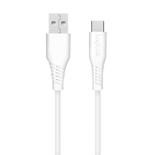 Logilink USB 2.0 Type-C C/M - A/M 15W cable 1m White