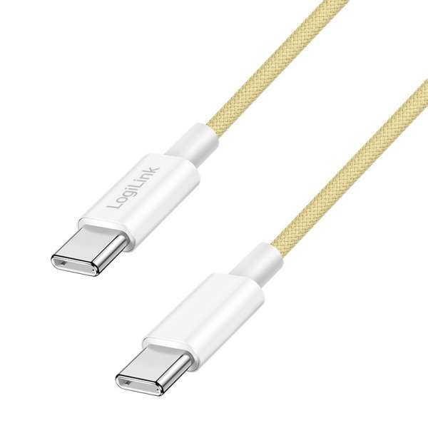 Logilink USB 2.0 Type-C male to male cable 1m Yellow
