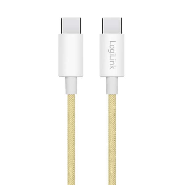 Logilink USB 2.0 Type-C male to male cable 1m Yellow