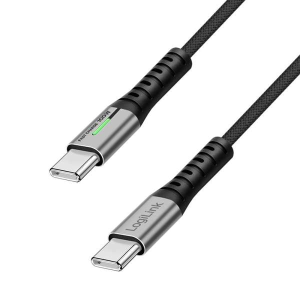 Logilink USB 3.2 Gen2x2 Type-C C/M - C/M 2m Black