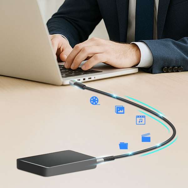Logilink USB 3.2 Gen2x2 Type-C cable C/M to C/M 1,5m Metal Black