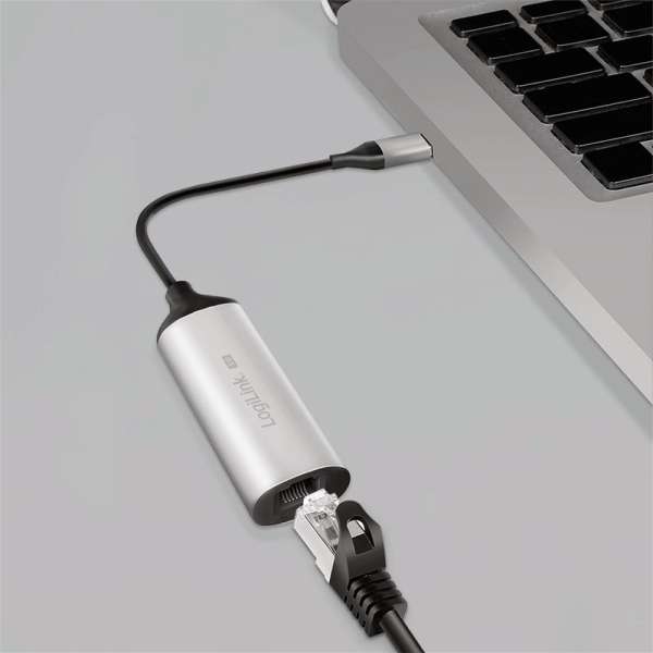 Logilink USB-C/M 3.2 Gen 1 to RJ45/F 5G Gigabit Ethernet Adapter Aluminium