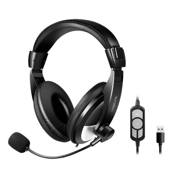 Logilink USB Stereo Headset Black