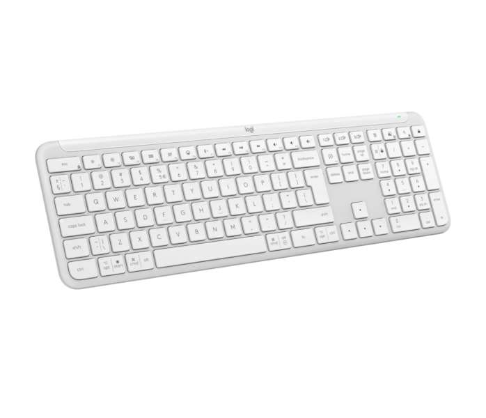 Logitech K950 Signature Slim Wireless Bluetooth Keyboard Off White US