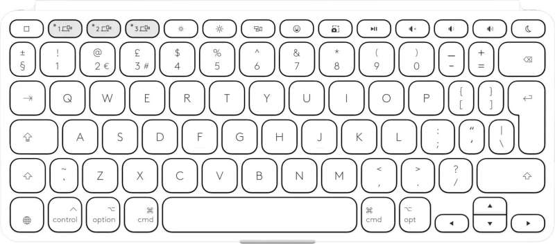 Logitech Keys-To-Go 2 iPad Keyboard Pale Grey US