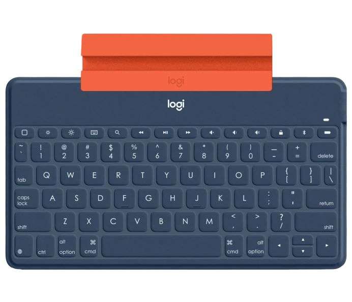 Logitech Keys-to-go Ultra-light Ultra-Portable Bluetooth Keyboard for iPhone iPad Apple TV and Mac ClassicBlue UK