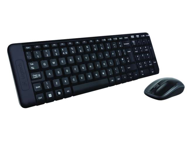 Logitech MK220 wireless billentyűzet + optikai egér Black HU