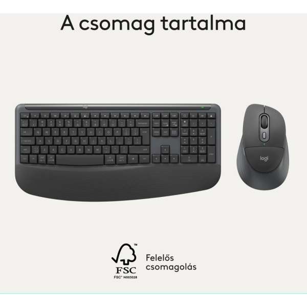 Logitech MK880 Signature Comfort Plus keyboard Combo Black HU