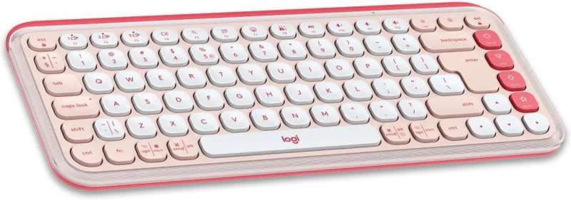 Logitech Pop Icon Wireless Keyboard Combo Rose/Off White US