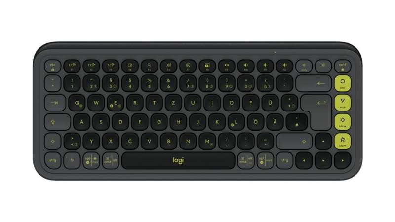 Logitech Pop Icon Wireless Keyboard Graphite/Green US