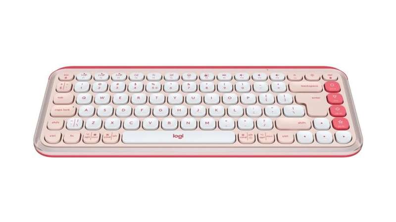 Logitech Pop Icon Wireless Keyboard Rose/Off White US